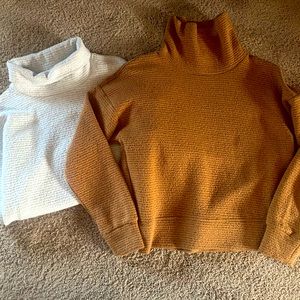 Calia Lunar jacquard funnel neck